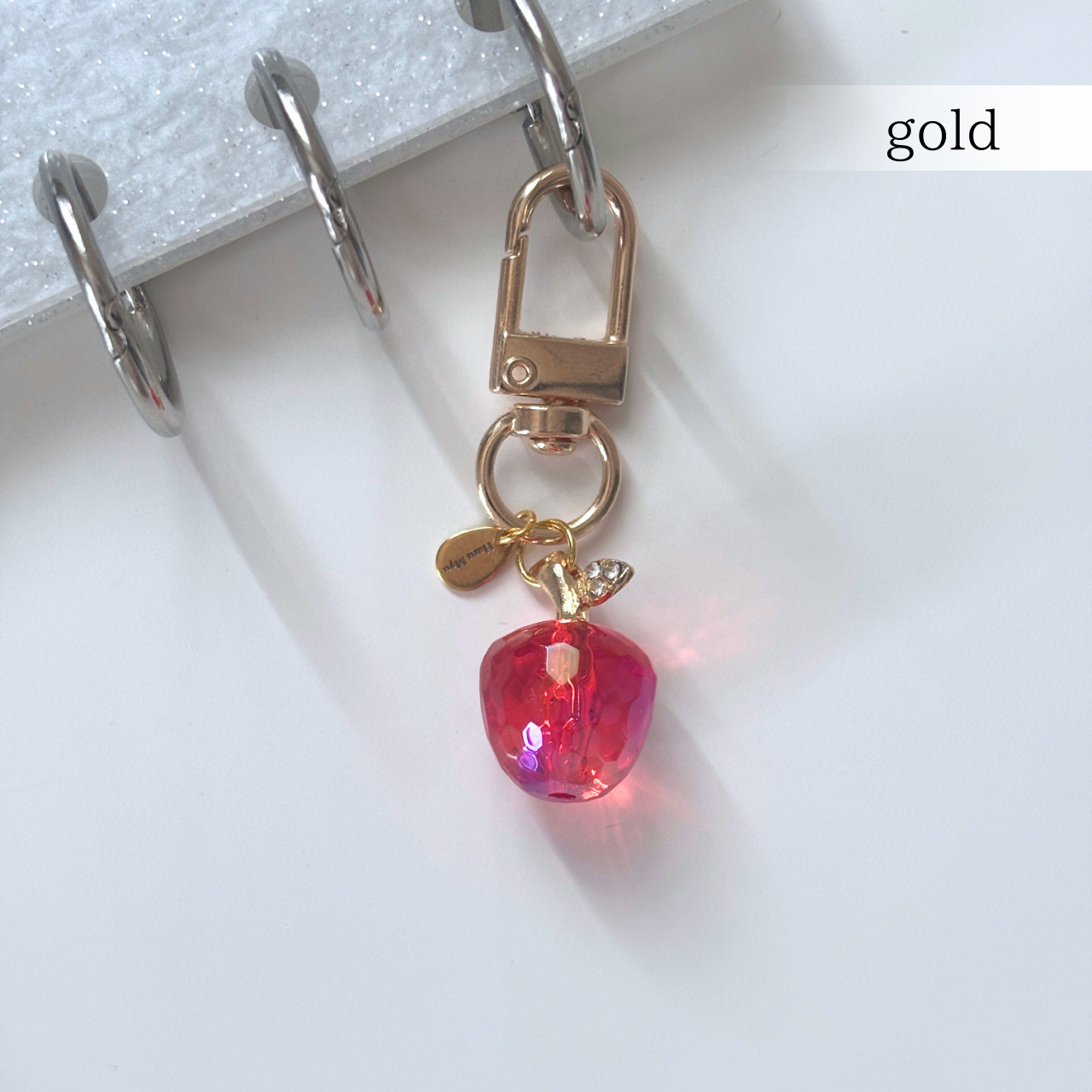 クリスタルアップルチャーム