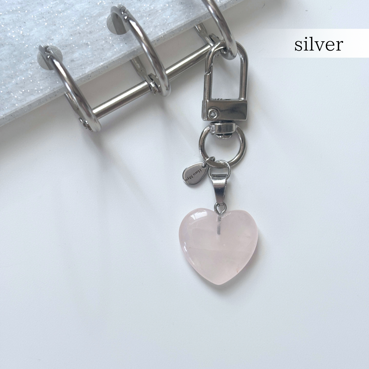 ローズクォーツチャーム