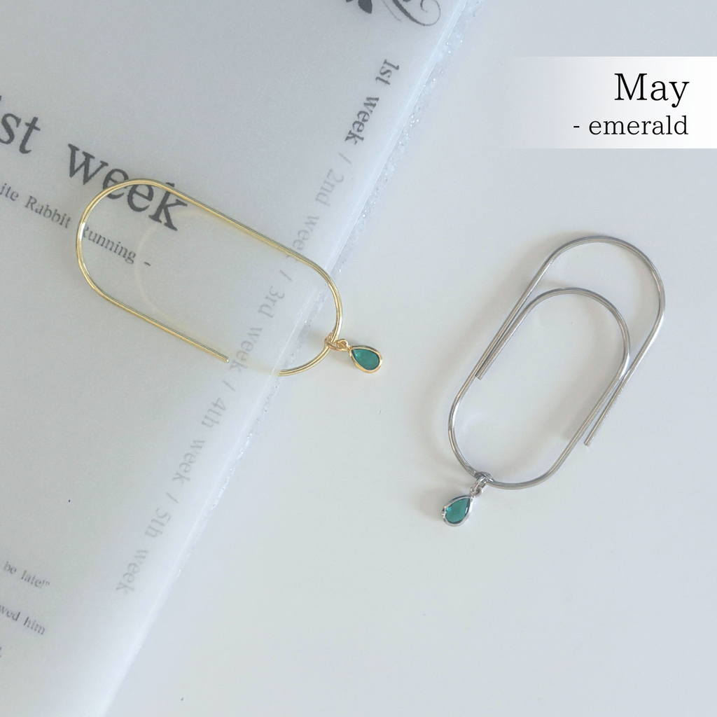 誕生石クリップ